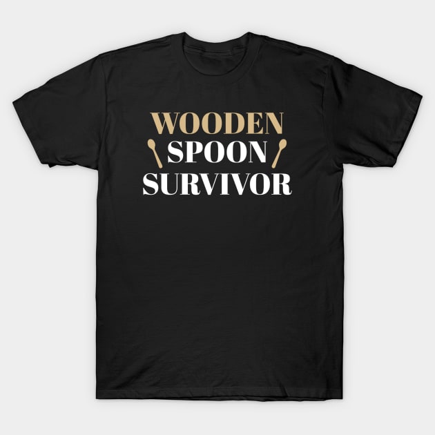 Wooden Spoon Survivor T-Shirt by dentikanys